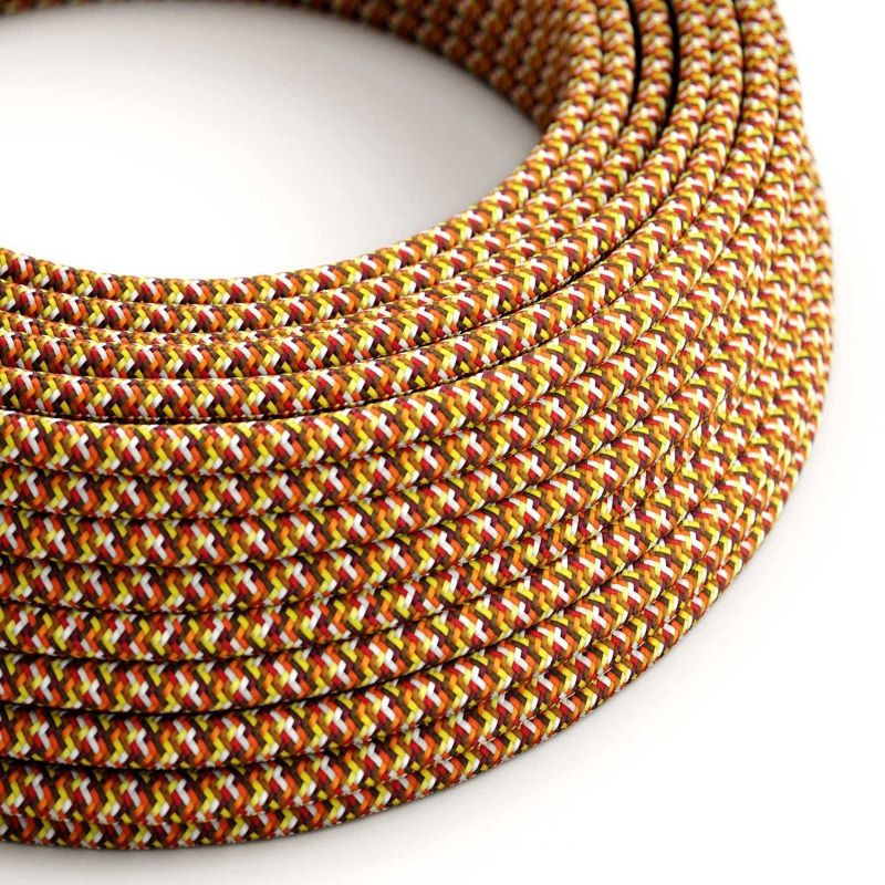 Kabel odcienie pomarańczy Pixel RX01 w oplocie poliestrowym dwużyłowy 2 × 0,75 mm² Creative-Cables