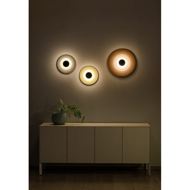 Kinkiet Aeroplan Wall 32 z metalowo-szklanym kloszem Almond Buff LOFTLIGHT
