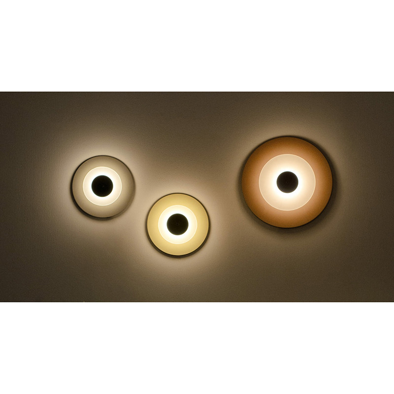 Kinkiet Aeroplan Wall 32 z metalowo-szklanym kloszem Almond Buff LOFTLIGHT