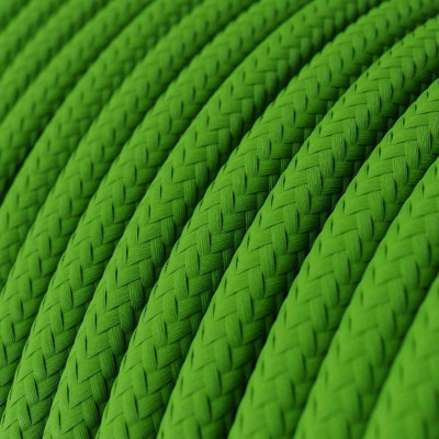 Green Lime RM18 polyester braided two-wire cable 2x0.75 Creative-Cables