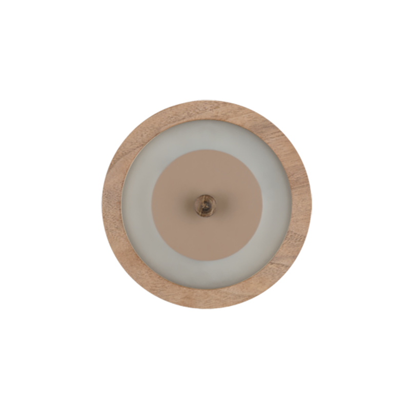 Kinkiet Bugie 23 z drewnianym kloszem orzech amerykański LOFTLIGHT