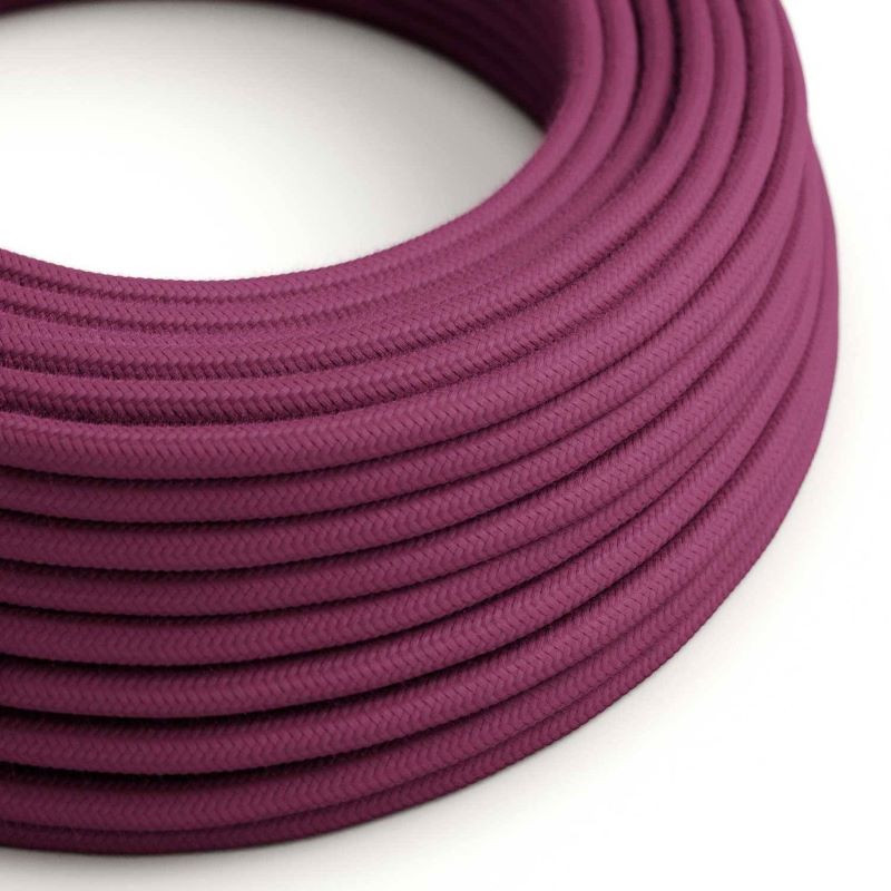 Kabel Czerwony Burgund RC32 w oplocie bawełnianym dwużyłowy 2 × 0,75 mm² Creative-Cables