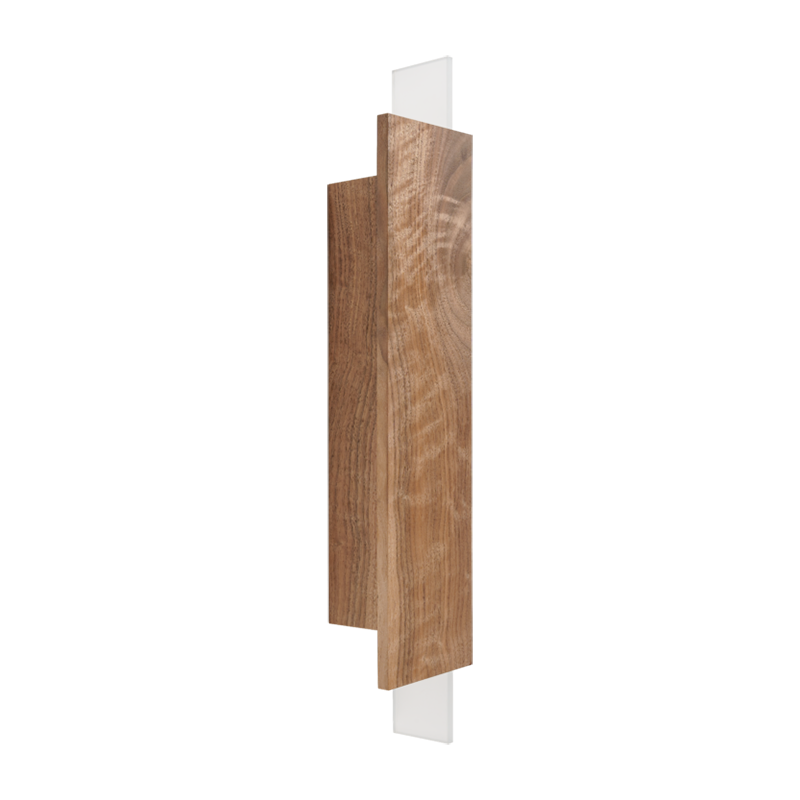 Sconce LED Blaze 20 cm wooden american walnut LOFTLIGHT