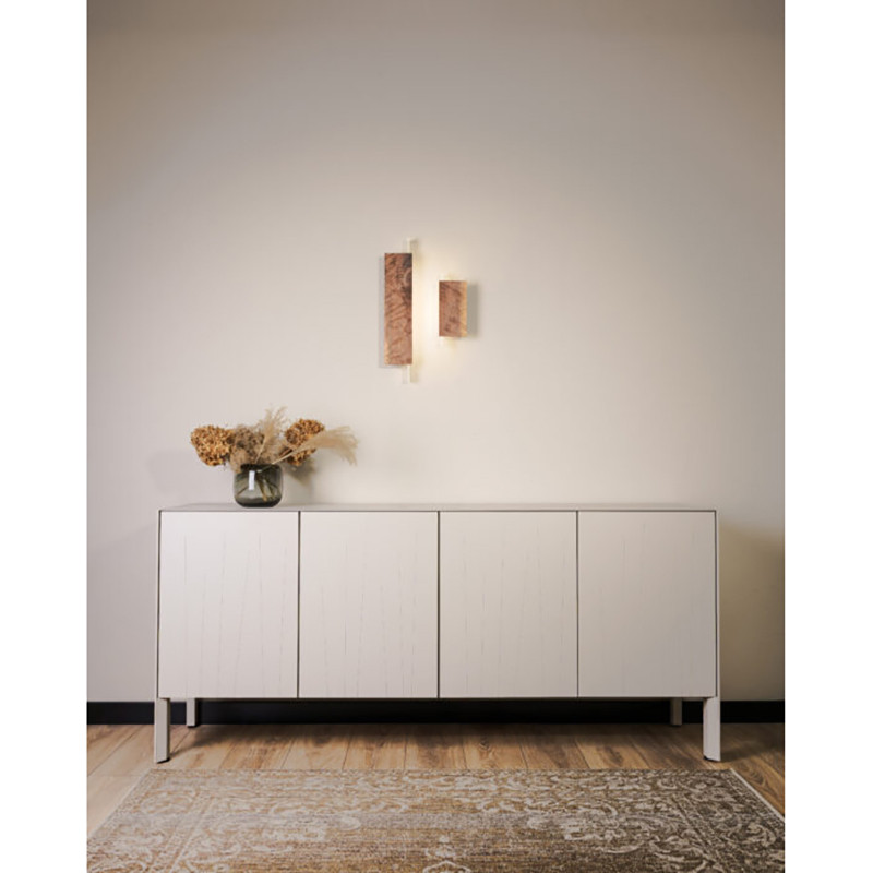 Sconce LED Blaze 20 cm wooden american walnut LOFTLIGHT