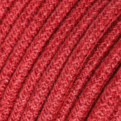 Kabel Czerwona Wiśnia RN24 w oplocie z juty dwużyłowy 2x0.75 Creative-Cables