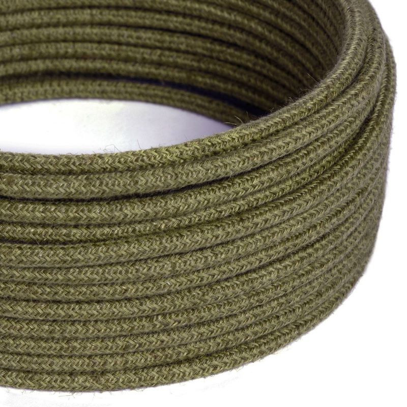 Kabel Brązowa Kora RN26 w oplocie z juty dwużyłowy 2x0.75 Creative-Cables