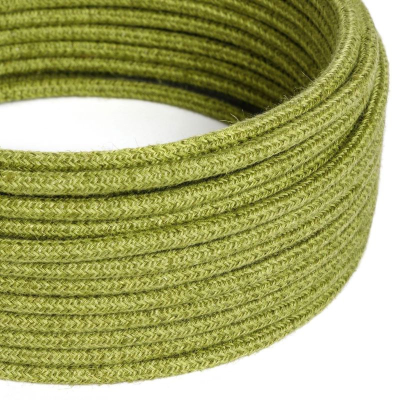 Kabel Zielone Siano RN23 w oplocie z juty dwużyłowy 2x0.75 Creative-Cables