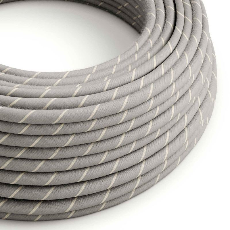 Kabel serpentyna Zabaione Vertigo ERD22 w oplocie bawełnianym i lnianym dwużyłowy 2x0.75 Creative-Cables