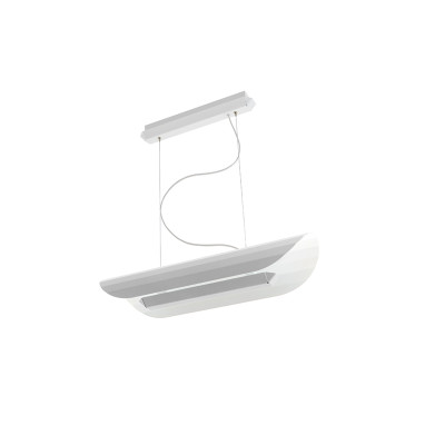 Liniowa lampa wisząca Apolin 65cm biała Kaspa