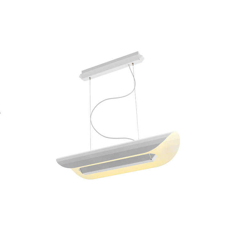 Liniowa lampa wisząca Apolin 65cm biała Kaspa