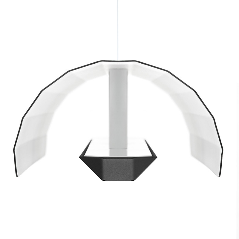 Apolin linear hanging lamp 65cm black and white Kaspa