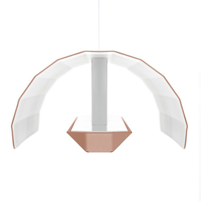 Apolin linear hanging lamp 65cm rose and white Kaspa