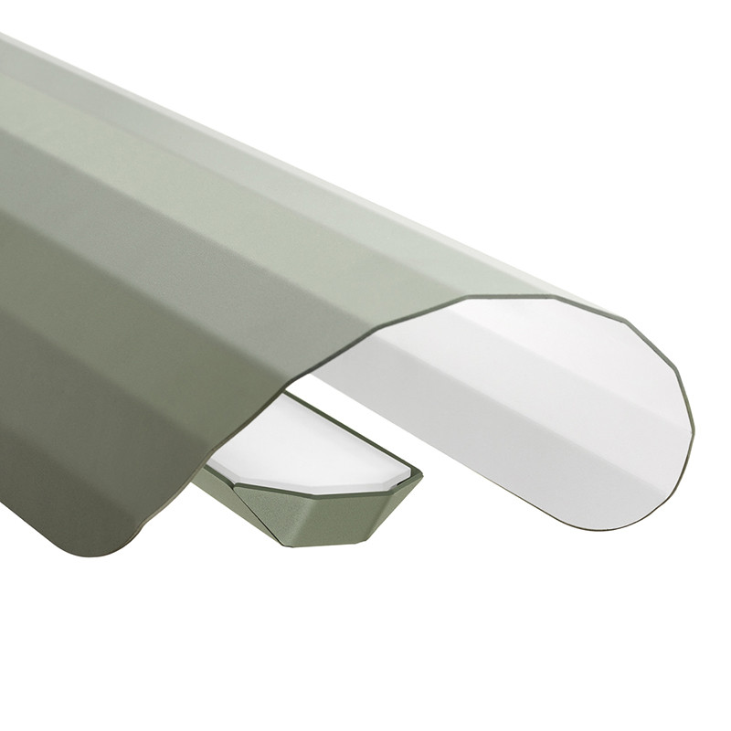 Apolin linear hanging lamp 120cm sage and white Kaspa