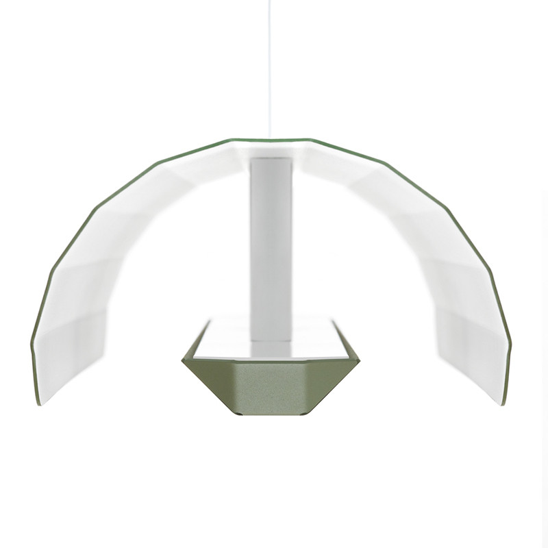 Liniowa lampa wisząca Apolin 120cm szałwiowo-biała Kaspa