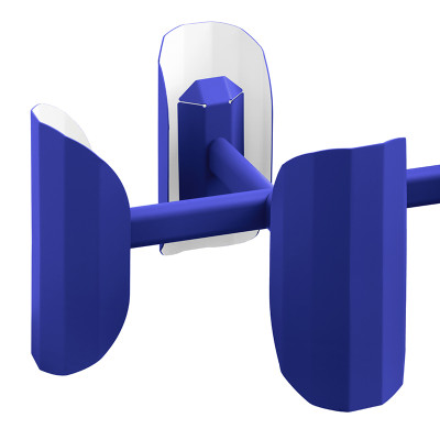 Apolin multi-arm pendant lamp cobalt and white Kaspa