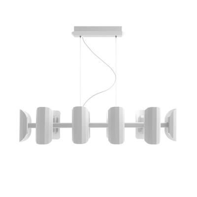 Apolin multi-arm pendant lamp white Kaspa