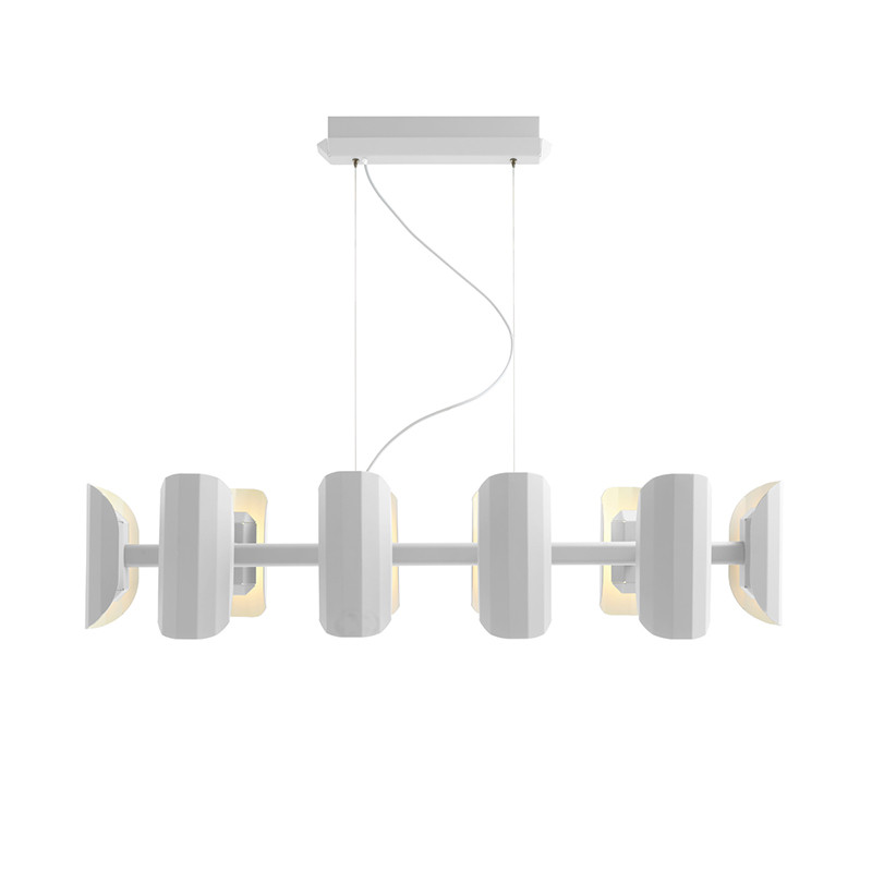Apolin multi-arm pendant lamp white Kaspa