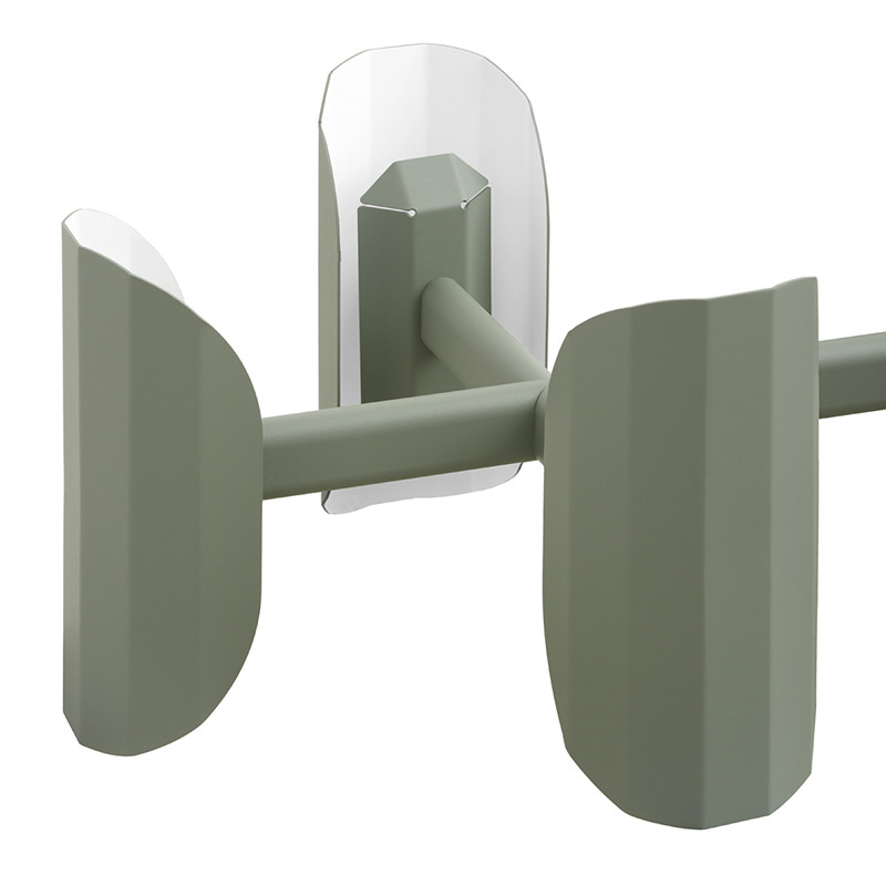 Apolin multi-arm pendant lamp sage and white Kaspa