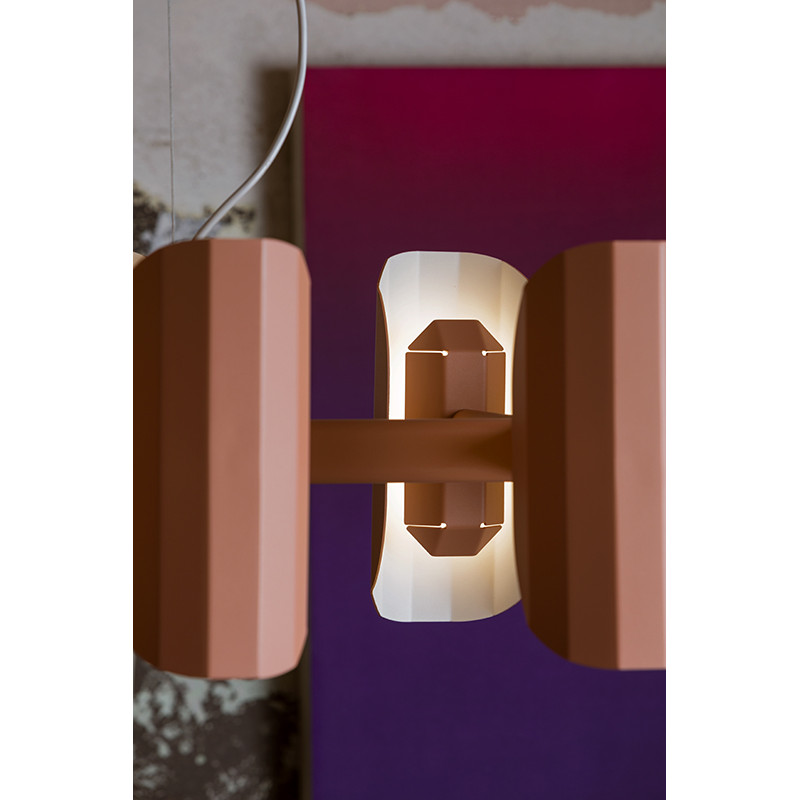 Apolin multi-arm pendant lamp rose and white Kaspa