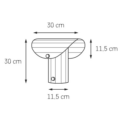 Lampa stołowa Apolin 30cm biała Kaspa