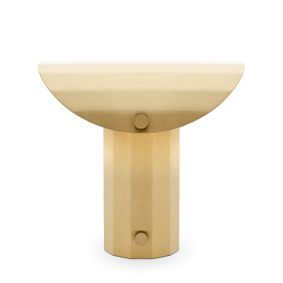Apolin 30cm brushed brass table lamp Kaspa