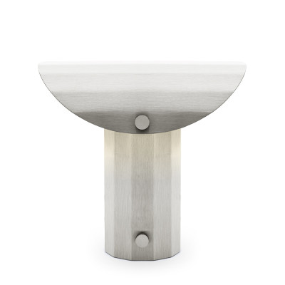 Apolin table lamp 30cm brushed steel Kaspa