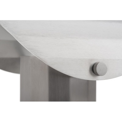 Apolin table lamp 30cm brushed steel Kaspa