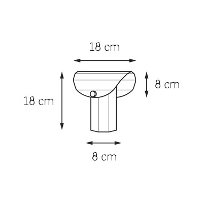 Apolin 18cm white table lamp Kaspa