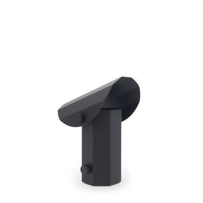 Lampa stołowa Apolin 18cm czarna Kaspa