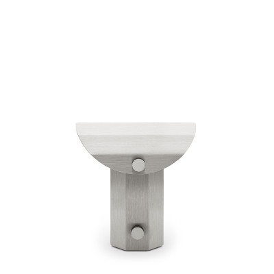Apolin 18cm brushed steel table lamp Kaspa