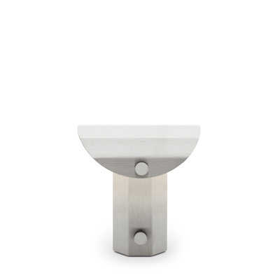 Apolin 18cm brushed steel table lamp Kaspa