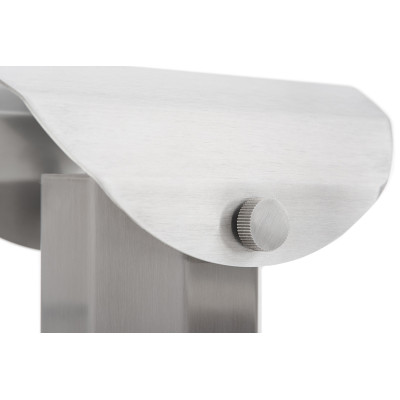 Apolin 18cm brushed steel table lamp Kaspa