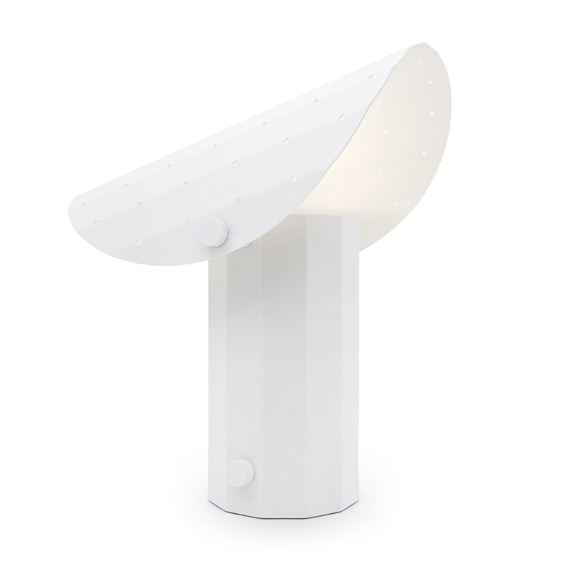 Apolin table lamp 30cm white with a perforated roof Kaspa