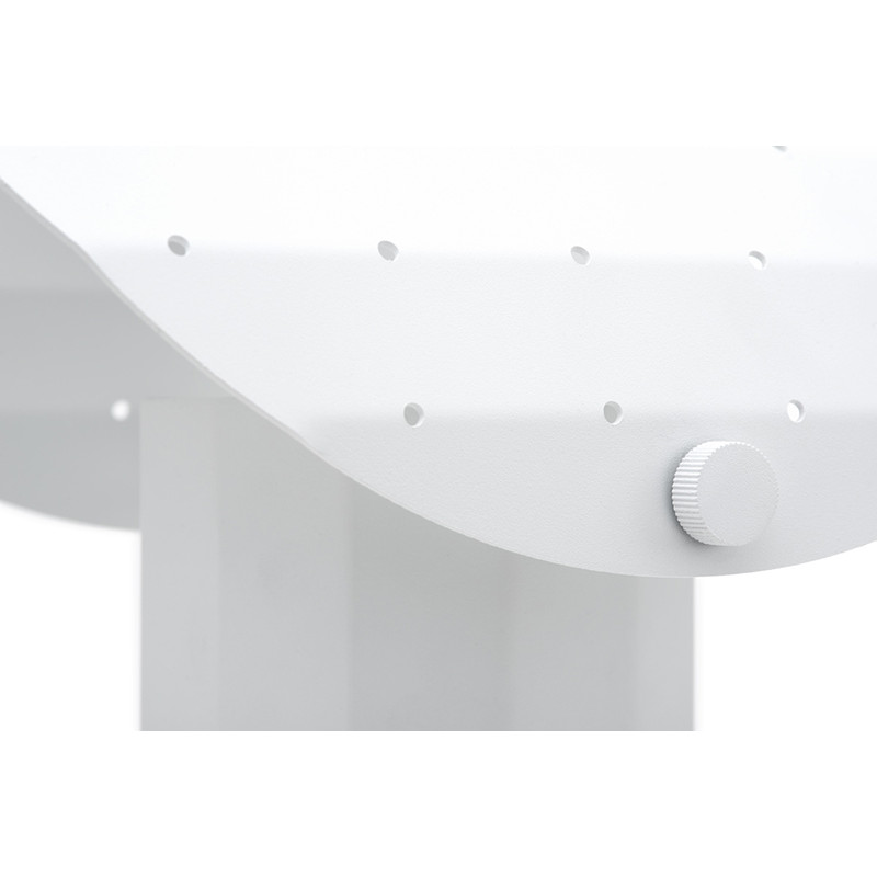 Lampa stołowa Apolin 30cm biała z perforowanym daszkiem Kaspa