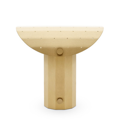 Apolin table lamp 30cm brushed brass with a perforated roof Kaspa