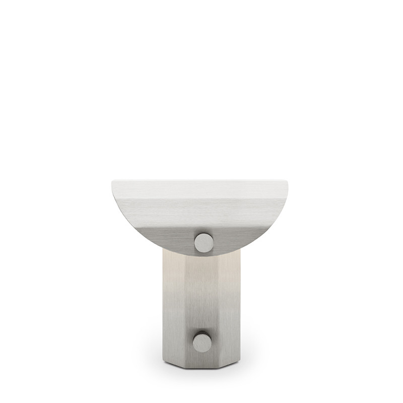 Portable table lamp Apolin brushed steel Kaspa