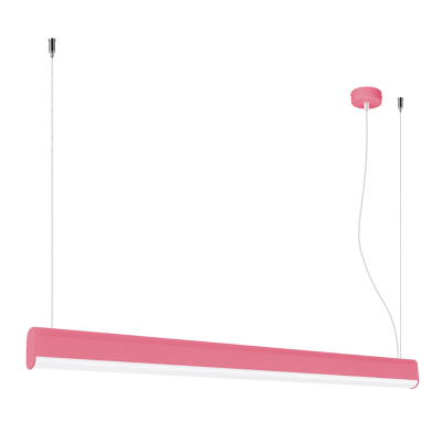 Pink hanging lamp Farge with a built-in 3000K LED panel THORO