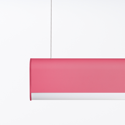Pink hanging lamp Farge with a built-in 3000K LED panel THORO