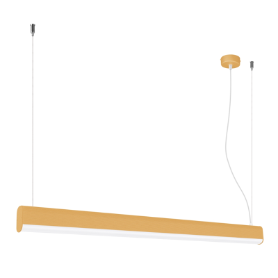 Golden hanging lamp Farge with a built-in 3000K LED panel THORO
