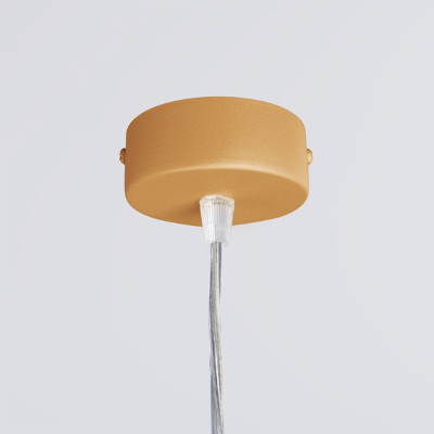 Golden hanging lamp Farge with a built-in 3000K LED panel THORO