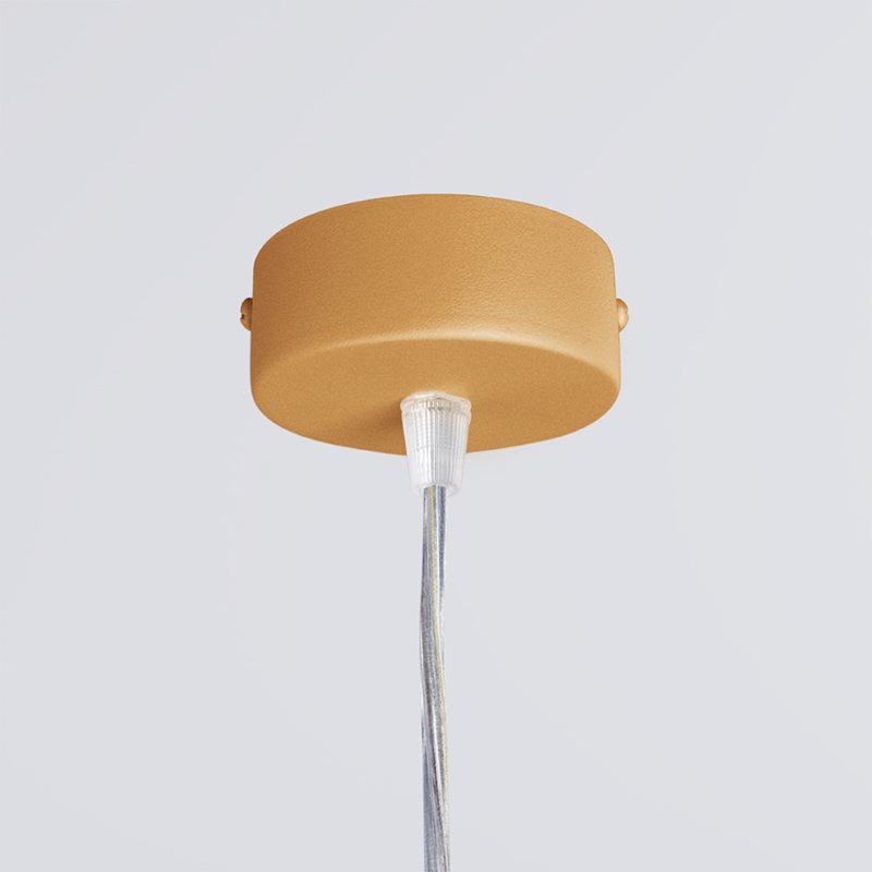 Golden hanging lamp Farge with a built-in 3000K LED panel THORO