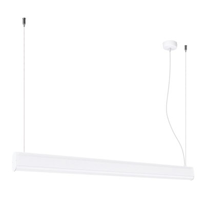 White hanging lamp Farge with a built-in 3000K LED panel THORO