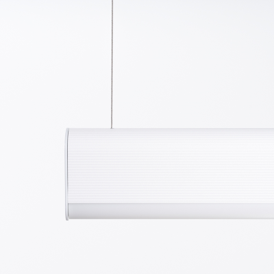 White hanging lamp Farge with a built-in 3000K LED panel THORO