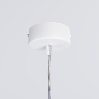 White hanging lamp Farge with a built-in 3000K LED panel THORO