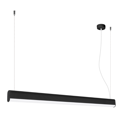 Black hanging lamp Farge with a built-in 3000K LED panel THORO