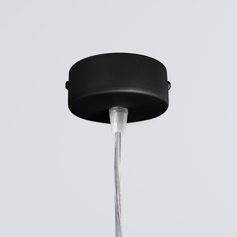 Black hanging lamp Farge with a built-in 3000K LED panel THORO