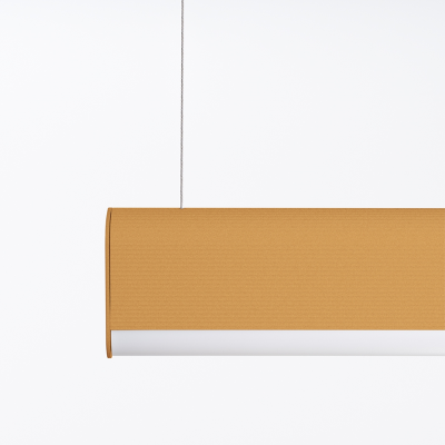 Golden hanging lamp Farge with a built-in 4000K LED panel THORO