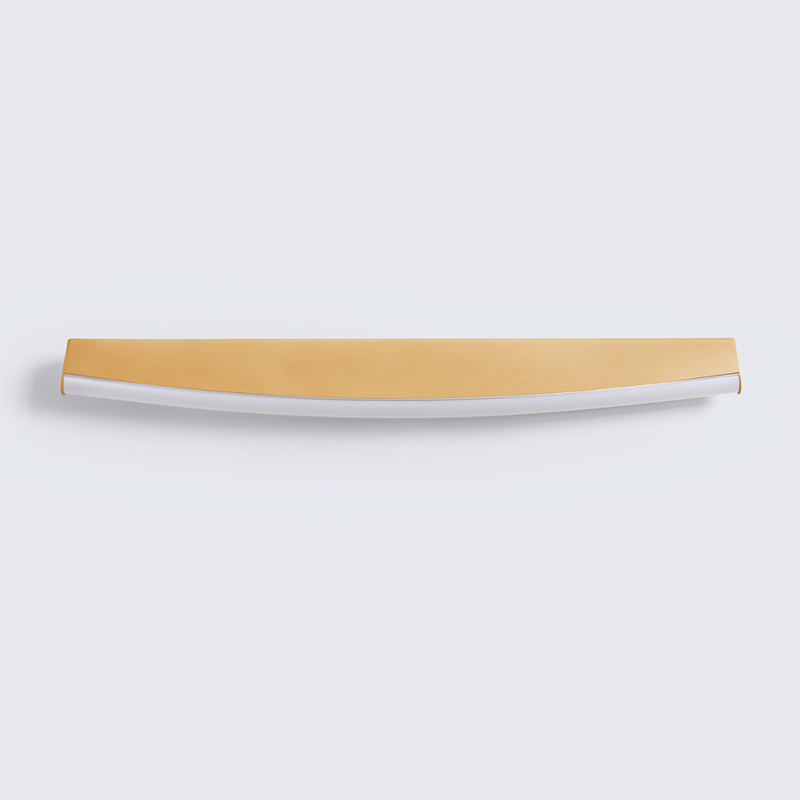 Golden Jorun wall lamp with a built-in 3000K LED panel THORO