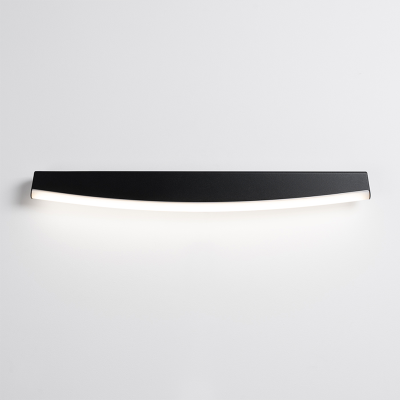Black Jorun wall lamp with a built-in 4000K LED panel THORO