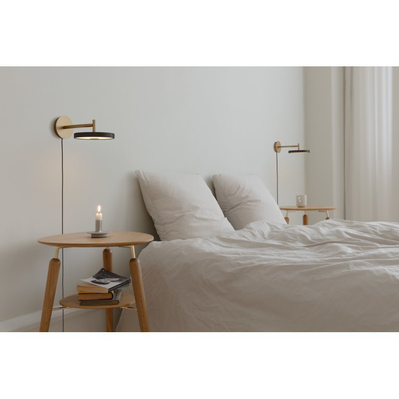 Asteria Wall Short wall lamp black, brass Umage